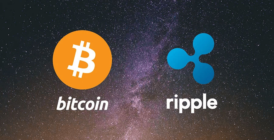 bitcoin and ripple have different networks