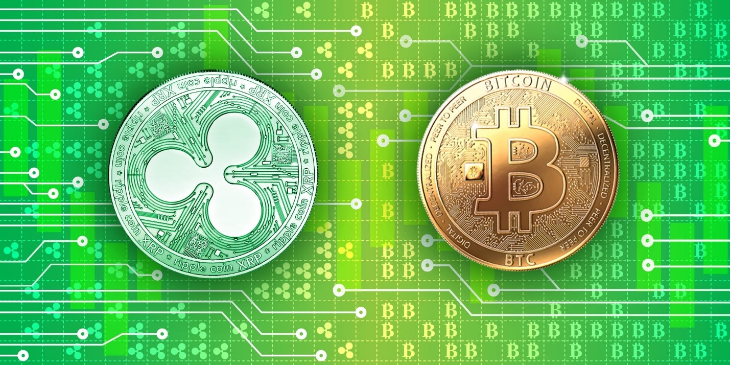 bitcoin and xrp have different circulation methods